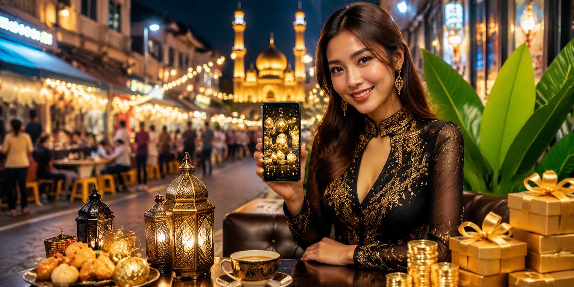 Suasana perayaan dan hiburan sambil mengakses platform dalam talian di Ipoh