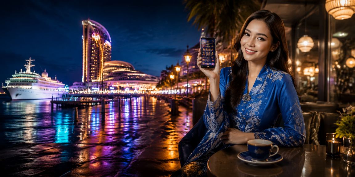 Pengguna mengurus akaun VIP kasino dalam talian menggunakan telefon pintar